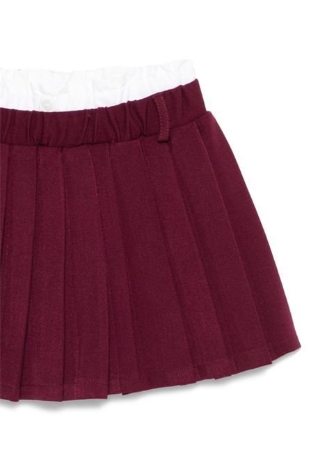 Gonna a pieghe Lù-Lù BY MISS GRANT | LL3996BORDEAUX